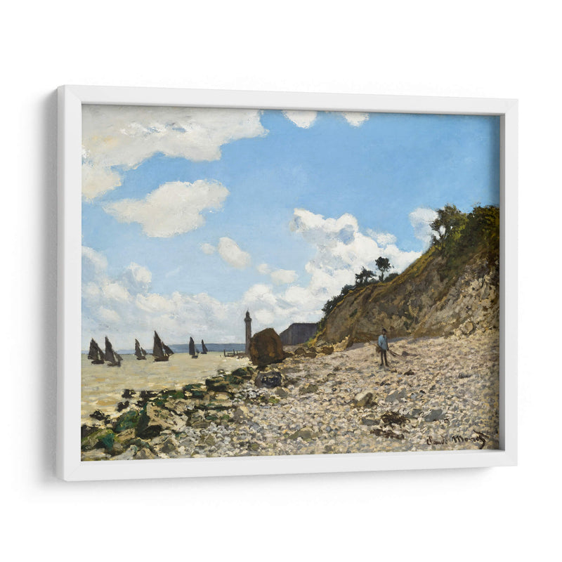 La playa de Honfleur - Claude Monet | Cuadro decorativo de Canvas Lab