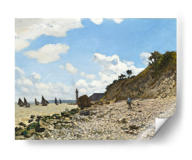 La playa de Honfleur - Claude O. Monet | Cuadro decorativo de Canvas Lab