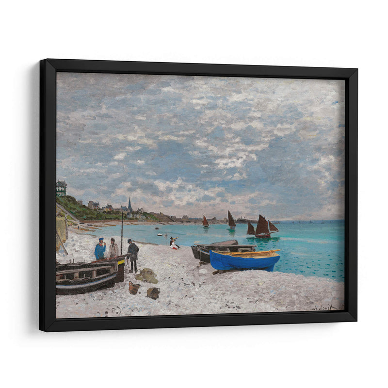 La playa en Sainte-Adresse - Claude O. Monet | Cuadro decorativo de Canvas Lab