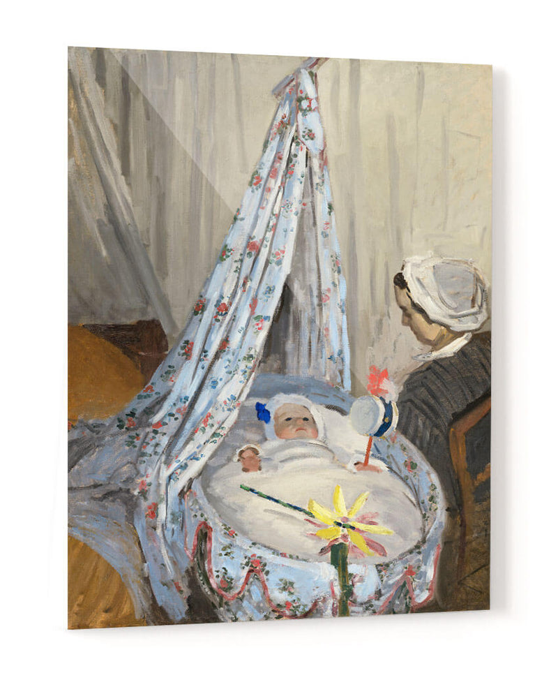 La Cuna, Camille con el hijo del artista Jean Claude Monet - Claude Monet | Cuadro decorativo de Canvas Lab