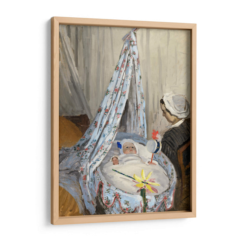 La Cuna, Camille con el hijo del artista Jean Claude Monet - Claude O. Monet | Cuadro decorativo de Canvas Lab