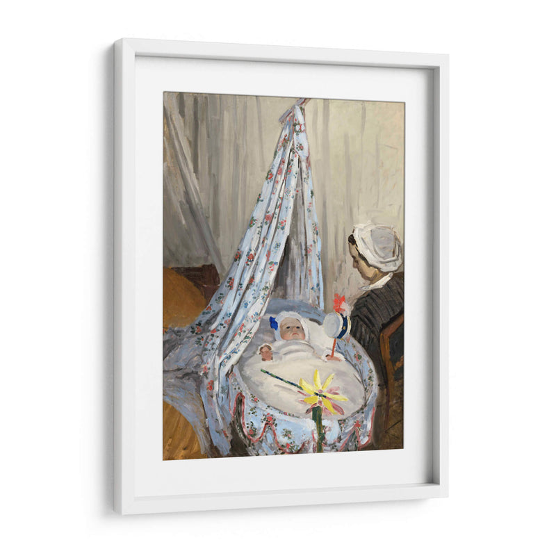La Cuna, Camille con el hijo del artista Jean Claude Monet - Claude O. Monet | Cuadro decorativo de Canvas Lab