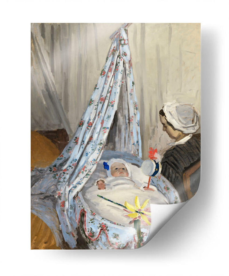 La Cuna, Camille con el hijo del artista Jean Claude Monet - Claude Monet | Cuadro decorativo de Canvas Lab