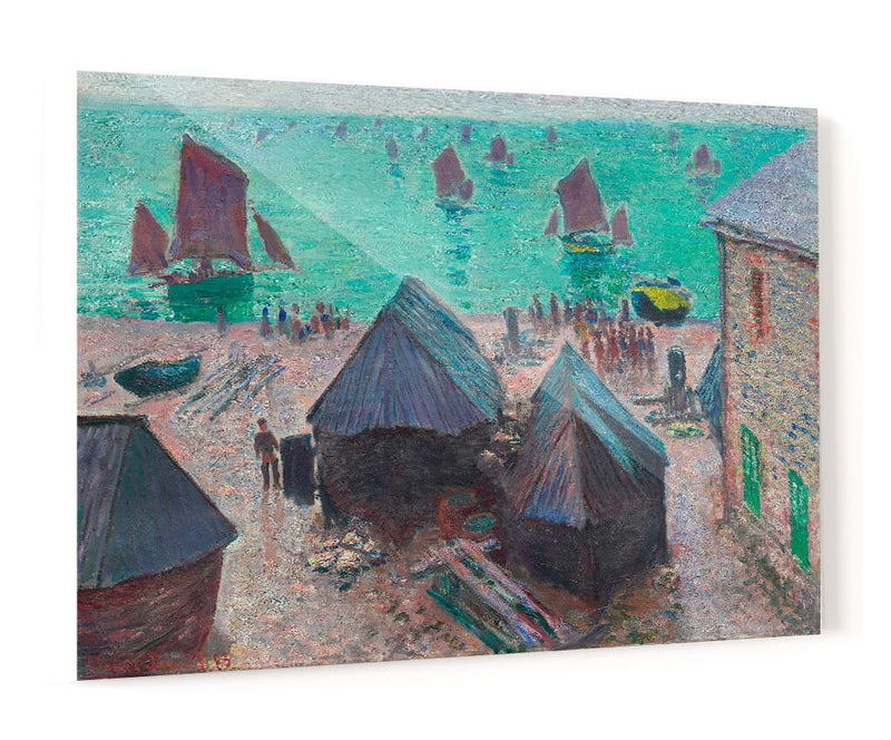 La Partida de los Barcos, Étretat - Claude Monet | Cuadro decorativo de Canvas Lab