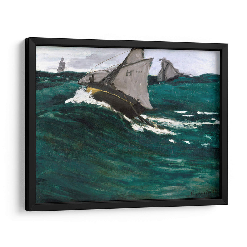 La ola verde - Claude O. Monet | Cuadro decorativo de Canvas Lab