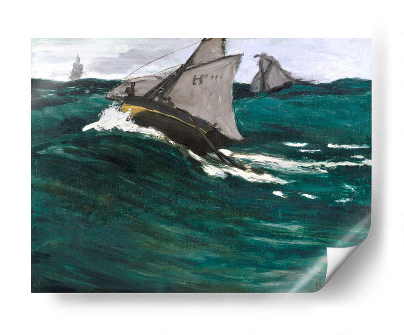 La ola verde - Claude Monet | Cuadro decorativo de Canvas Lab