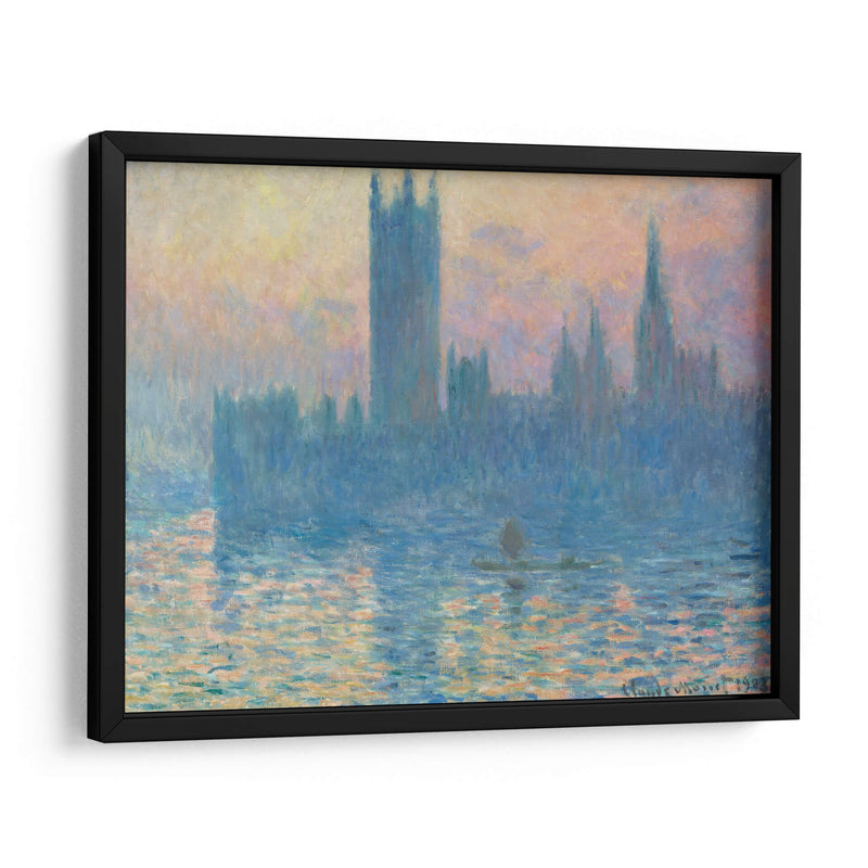 Londres, el Parlamento (efecto de neblina) - Claude Monet | Cuadro decorativo de Canvas Lab