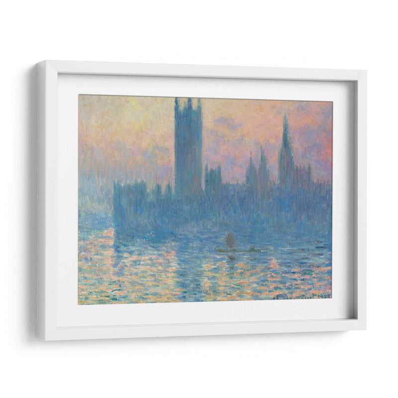 Londres, el Parlamento (efecto de neblina) - Claude O. Monet | Cuadro decorativo de Canvas Lab