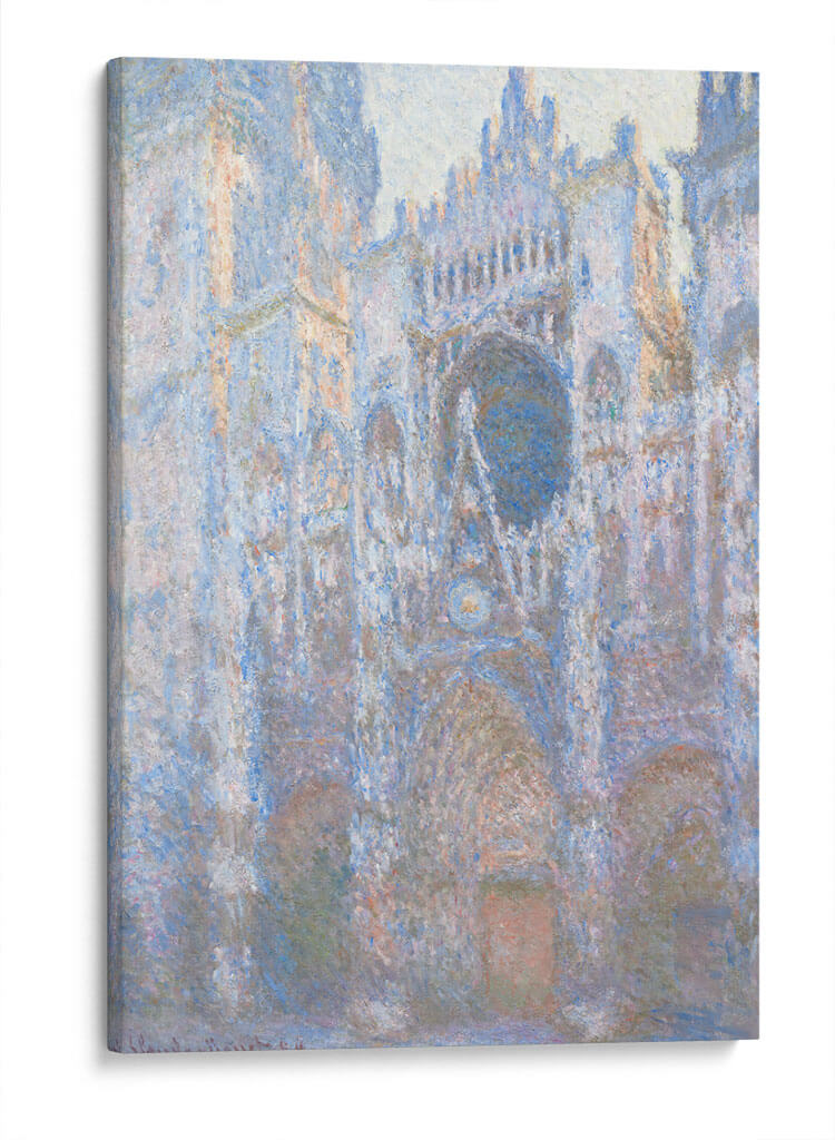 El portal de la catedral de Rouen a la luz de la mañana - I - Claude O. Monet | Cuadro decorativo de Canvas Lab