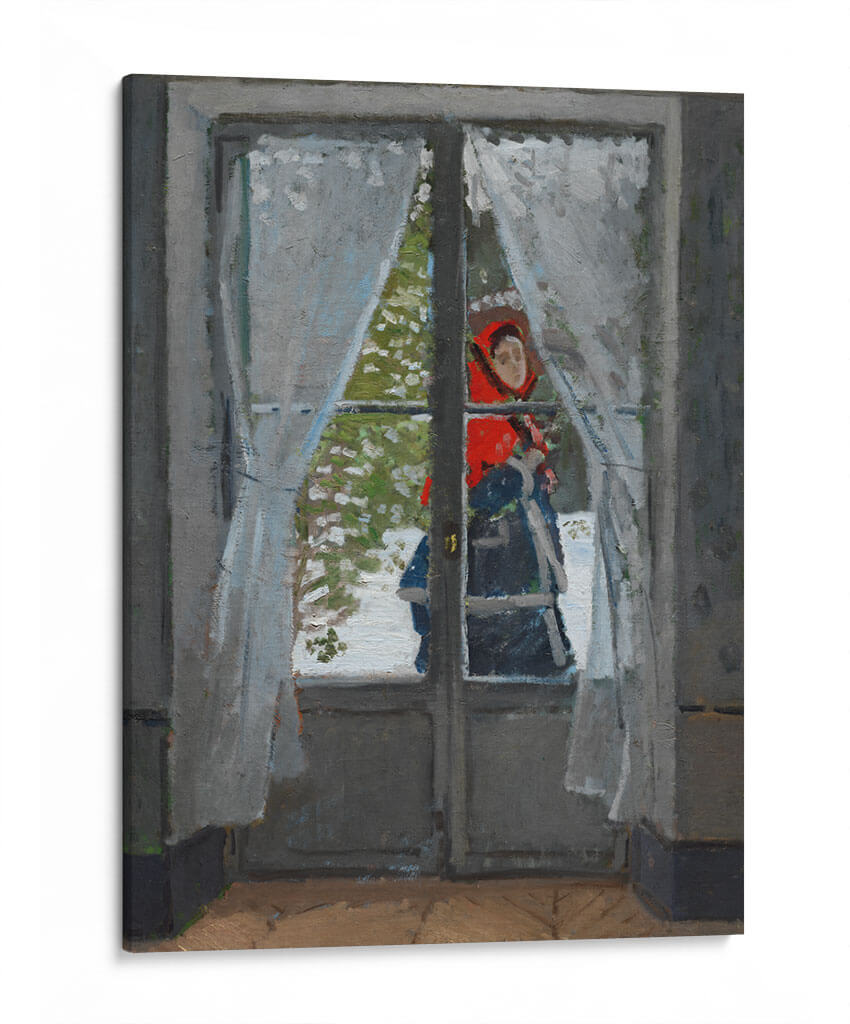 El pañuelo rojo - Claude O. Monet | Cuadro decorativo de Canvas Lab