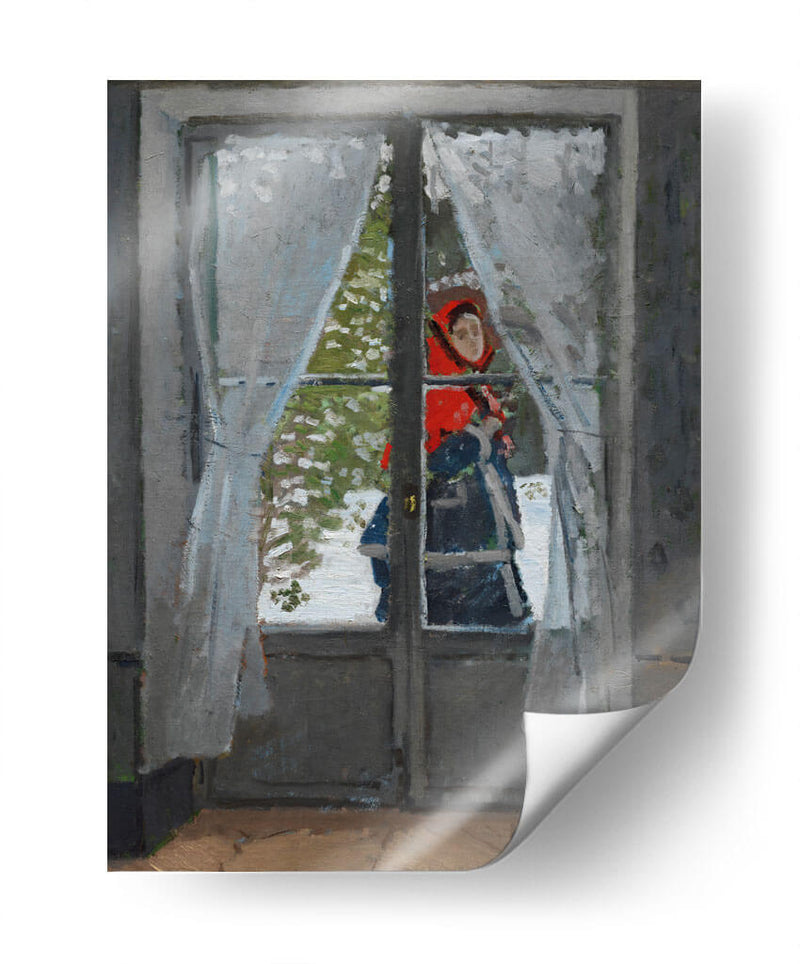 El pañuelo rojo - Claude Monet | Cuadro decorativo de Canvas Lab