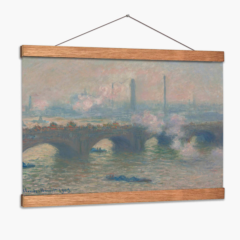 Puente de Waterloo, día gris - Claude O. Monet | Cuadro decorativo de Canvas Lab