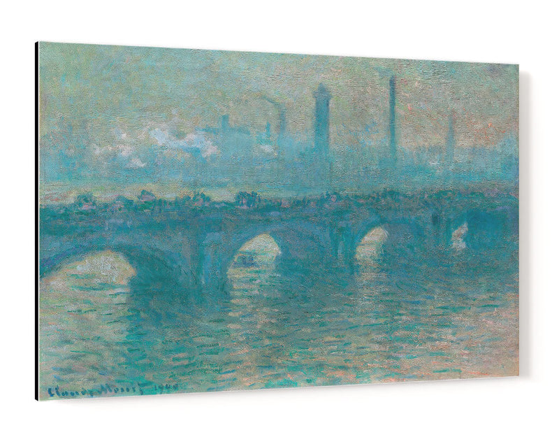 Puente de Waterloo, tiempo gris - Claude Monet | Cuadro decorativo de Canvas Lab
