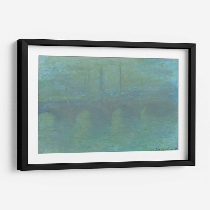 Puente de Waterloo, Londres, al anochecer - Claude O. Monet | Cuadro decorativo de Canvas Lab