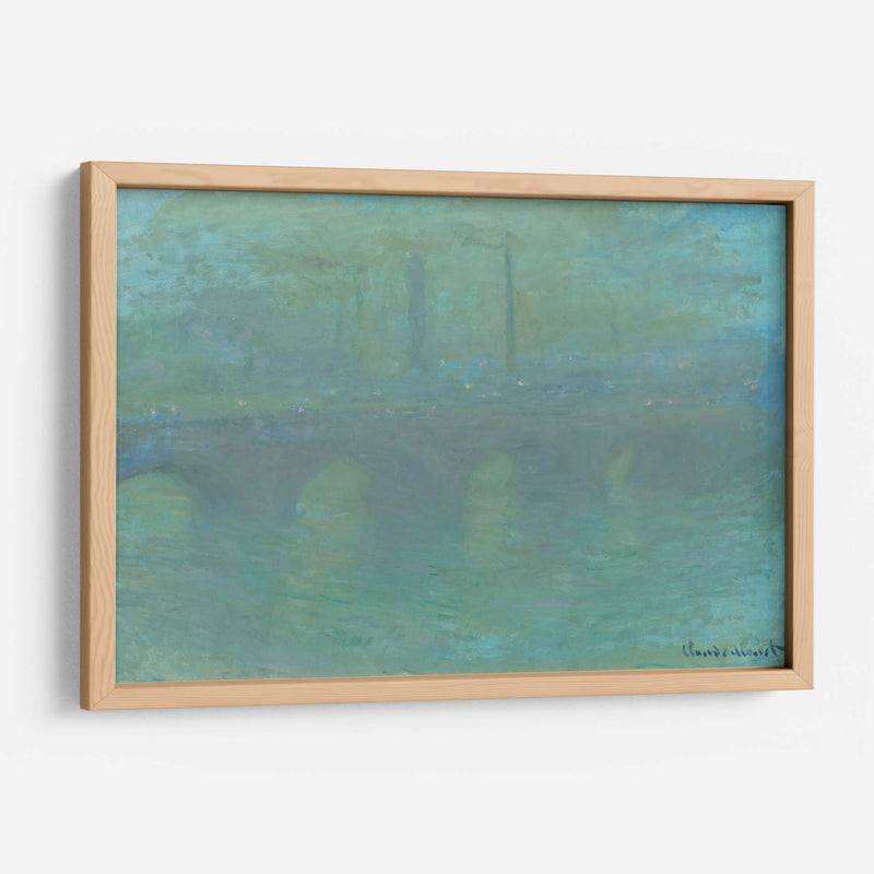 Puente de Waterloo, Londres, al anochecer - Claude Monet | Cuadro decorativo de Canvas Lab