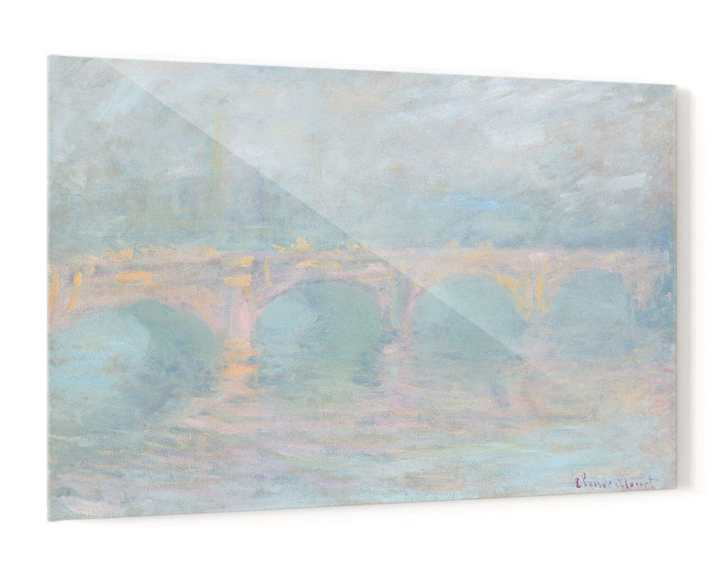 Puente de Waterloo, Londres, al atardecer - Claude Monet | Cuadro decorativo de Canvas Lab