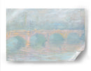 Puente de Waterloo, Londres, al atardecer - Claude O. Monet | Cuadro decorativo de Canvas Lab