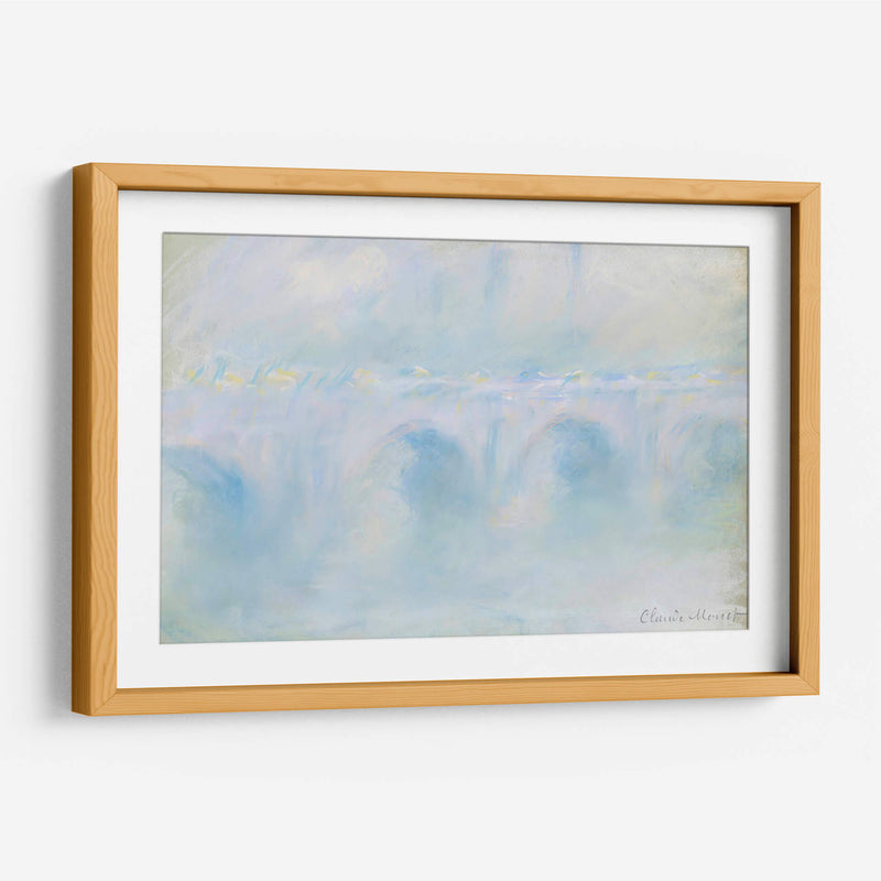 Puente de Waterloo - Claude O. Monet | Cuadro decorativo de Canvas Lab