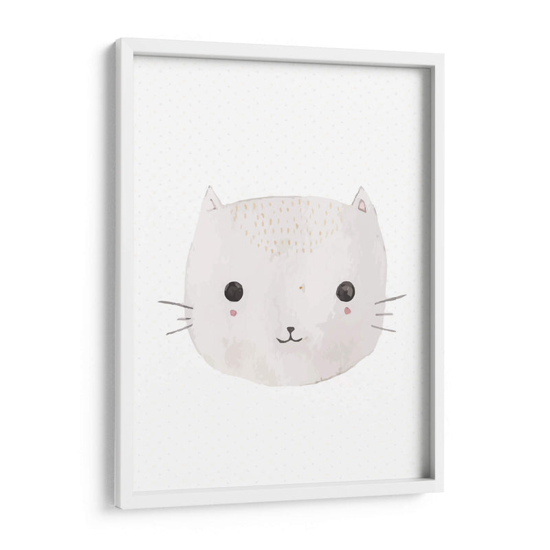Carita gris de gatito | Cuadro decorativo de Canvas Lab