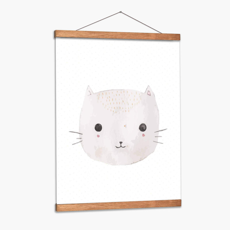 Carita gris de gatito | Cuadro decorativo de Canvas Lab