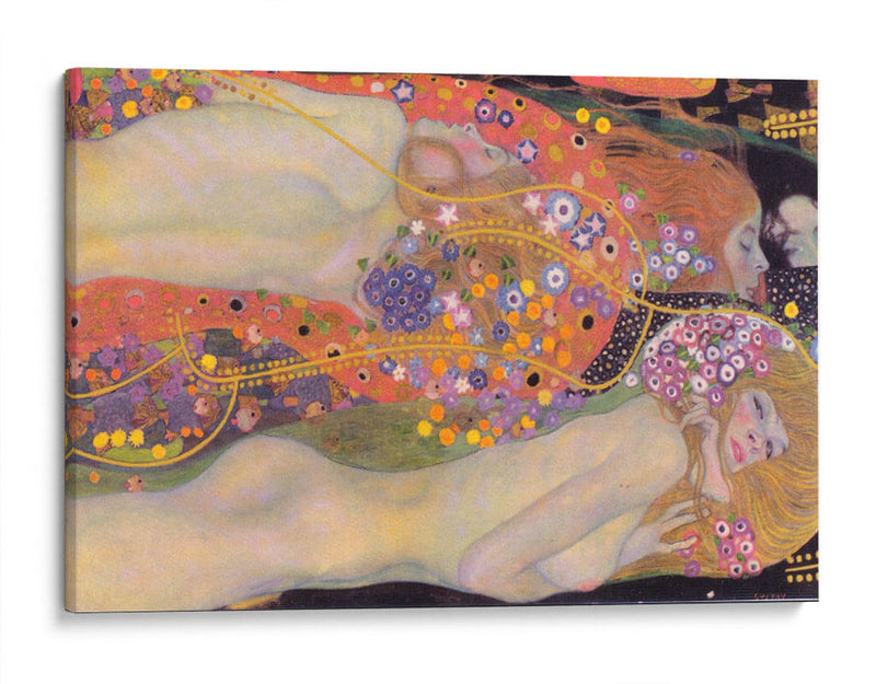 Serpientes de agua II - Gustav Klimt | Cuadro decorativo de Canvas Lab