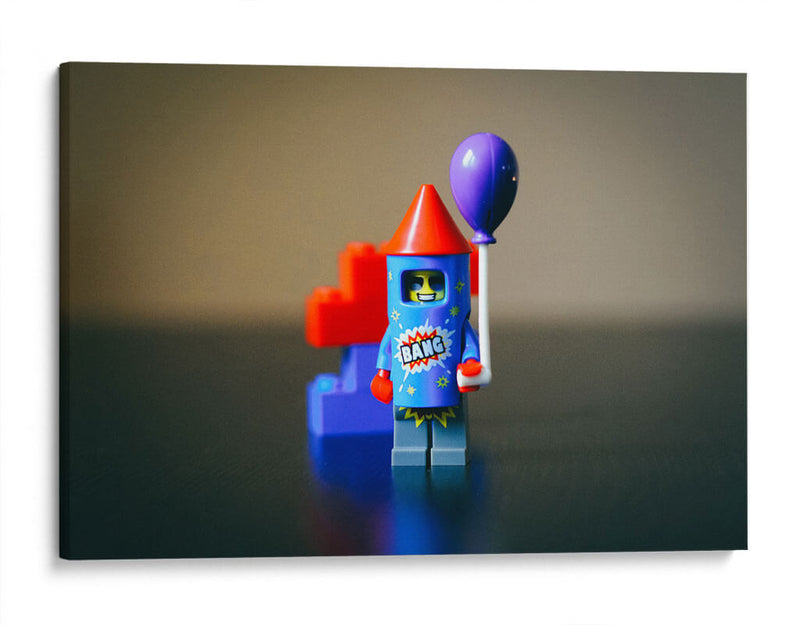 Cohete humano de lego | Cuadro decorativo de Canvas Lab