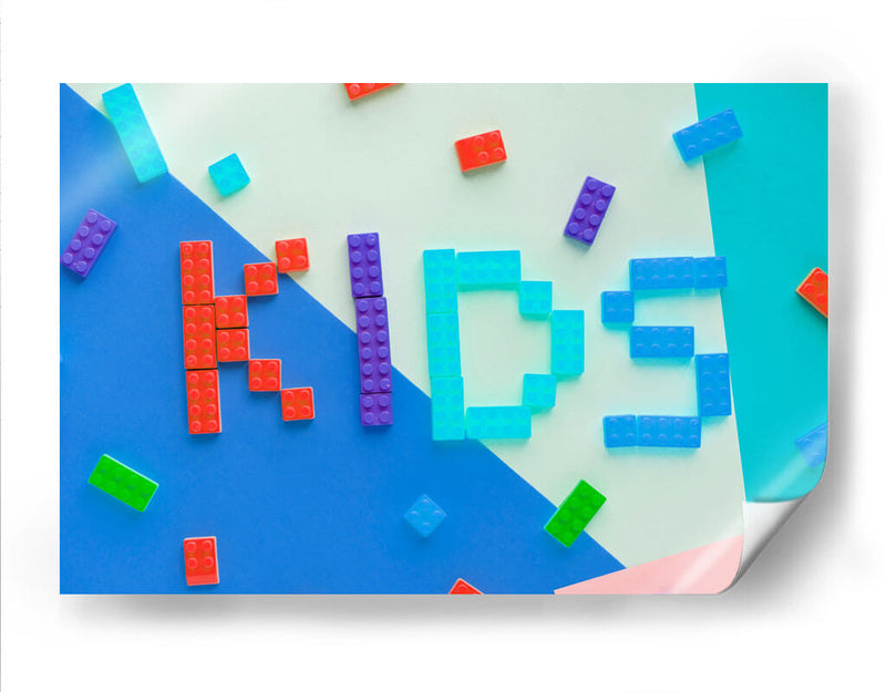 Color block kids | Cuadro decorativo de Canvas Lab