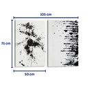 Piquetitos y chorreos - Set de 2 - Cuadro decorativo | Canvas Lab