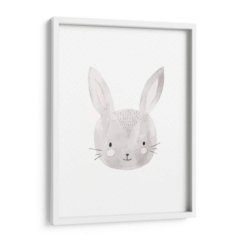 Conejito gris de acuarela | Cuadro decorativo de Canvas Lab