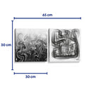 Humo descontrolado - Set de 2 - Gina Villalobos - Cuadro decorativo | Canvas Lab