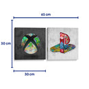 Graffiti gamer - Set de 2 - David Aste - Cuadro decorativo | Canvas Lab