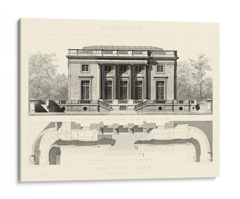 Palais Du Petit Trianon - E. Obermayer | Cuadro decorativo de Canvas Lab
