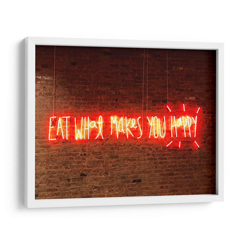 Eat what makes you happy | Cuadro decorativo de Canvas Lab