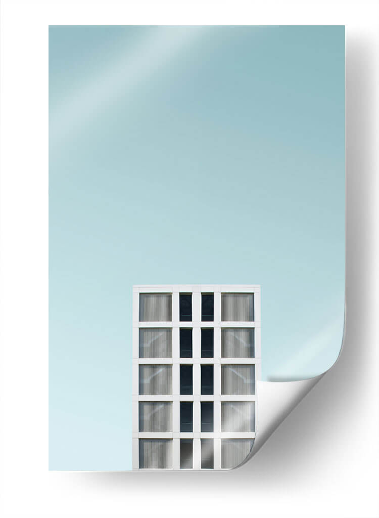 Edificio blanco | Cuadro decorativo de Canvas Lab