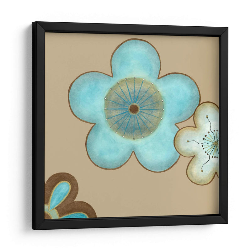 Pop Flores En Azul II - June Erica Vess | Cuadro decorativo de Canvas Lab