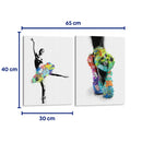 Ballet y graffiti - Set de 2 - David Aste - Cuadro decorativo | Canvas Lab