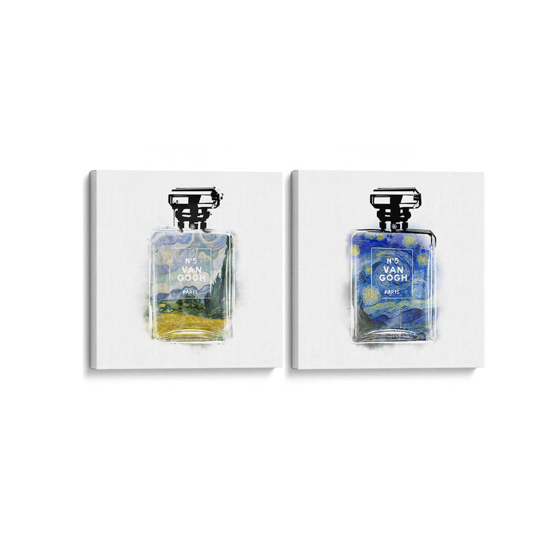 Perfume Van Gogh no 5 - Set de 2 - David Aste - Cuadro decorativo | Canvas Lab