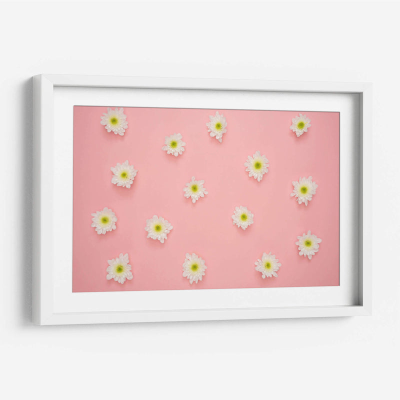 Florecitas sobre rosa | Cuadro decorativo de Canvas Lab