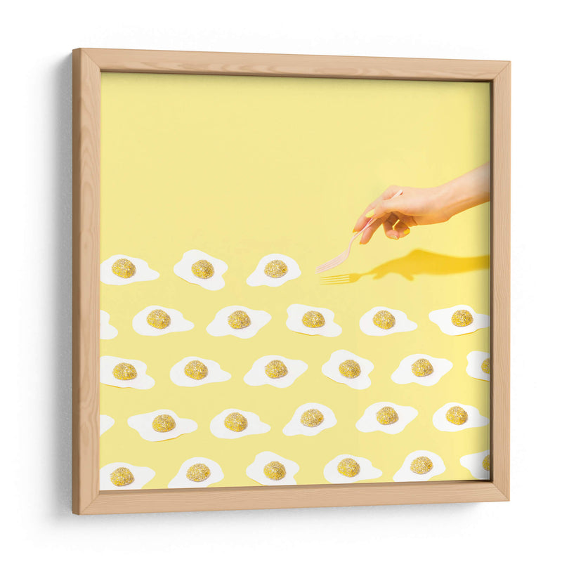 Fried glittered eggs | Cuadro decorativo de Canvas Lab