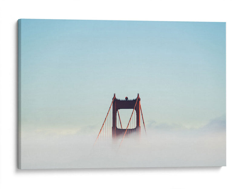 Golden Gate sobre las nubes | Cuadro decorativo de Canvas Lab