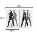 Luke & Han Warhol  B&N - Set de 2 - David Aste - Cuadro decorativo | Canvas Lab