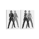 Luke & Han Warhol  B&N - Set de 2 - David Aste - Cuadro decorativo | Canvas Lab