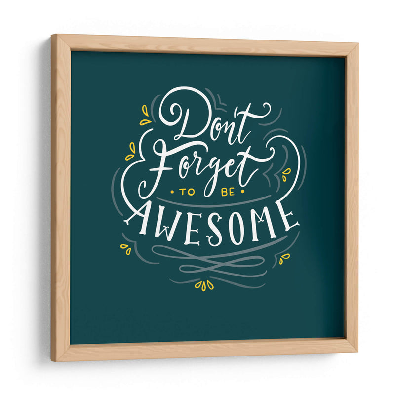 Be Awesome | Cuadro decorativo de Canvas Lab