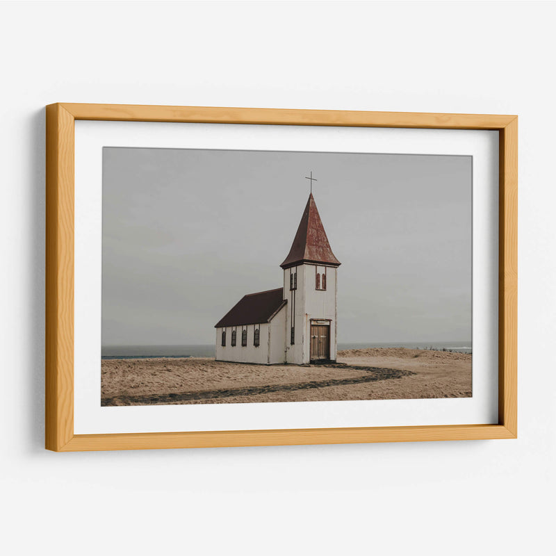 La iglesia en la playa | Cuadro decorativo de Canvas Lab
