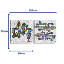 Reptiles prehistóricos - Set de 2 - Gina Villalobos - Cuadro decorativo | Canvas Lab