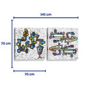 Reptiles prehistóricos - Set de 2 - Gina Villalobos - Cuadro decorativo | Canvas Lab