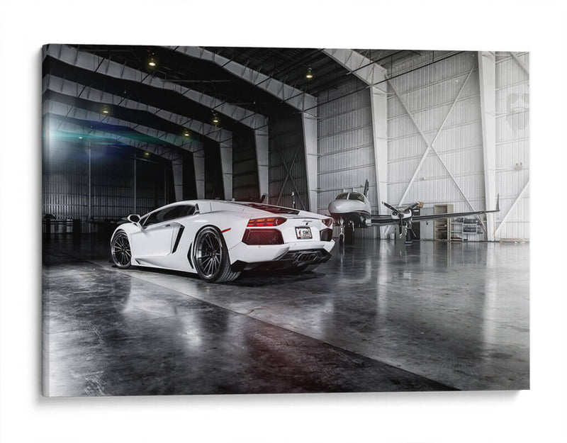 Lamborghini Aventador blanco | Cuadro decorativo de Canvas Lab