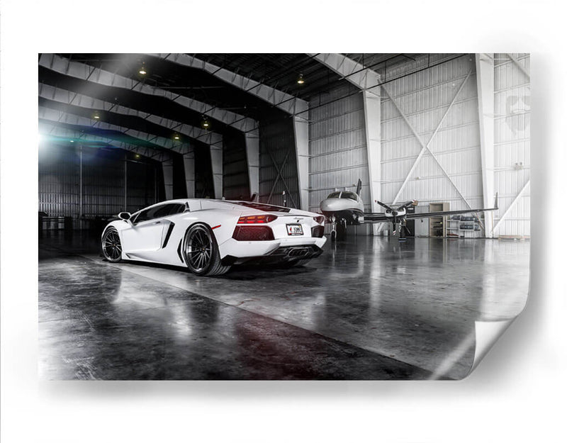 Lamborghini Aventador blanco | Cuadro decorativo de Canvas Lab