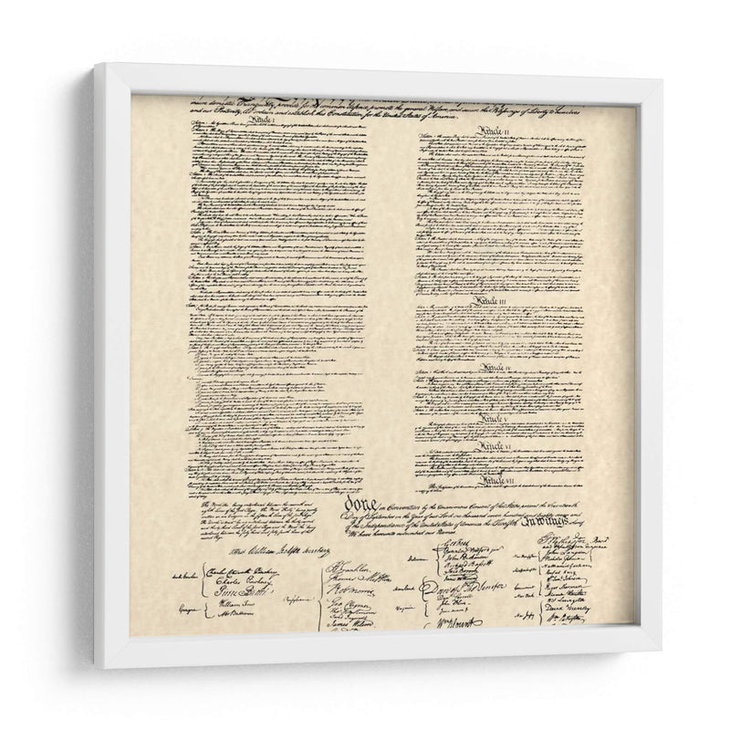 Constitución Documento - Continental Congress | Cuadro decorativo de Canvas Lab