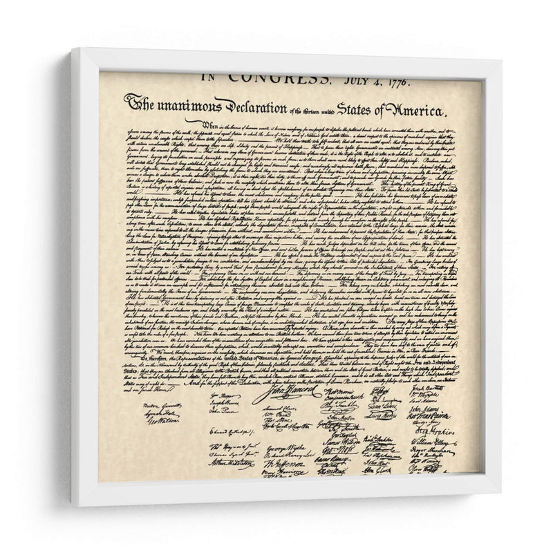 Declaración De La Independencia Doc. - Founding Fathers | Cuadro decorativo de Canvas Lab